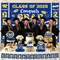 Class of 2026 Graduation Decorations Set - Blue & Gold Congrats Grad Party Kit - Includes Backdrop, Porch Signs, Hanging Swirls, Honeycomb Centerpieces & Balloons